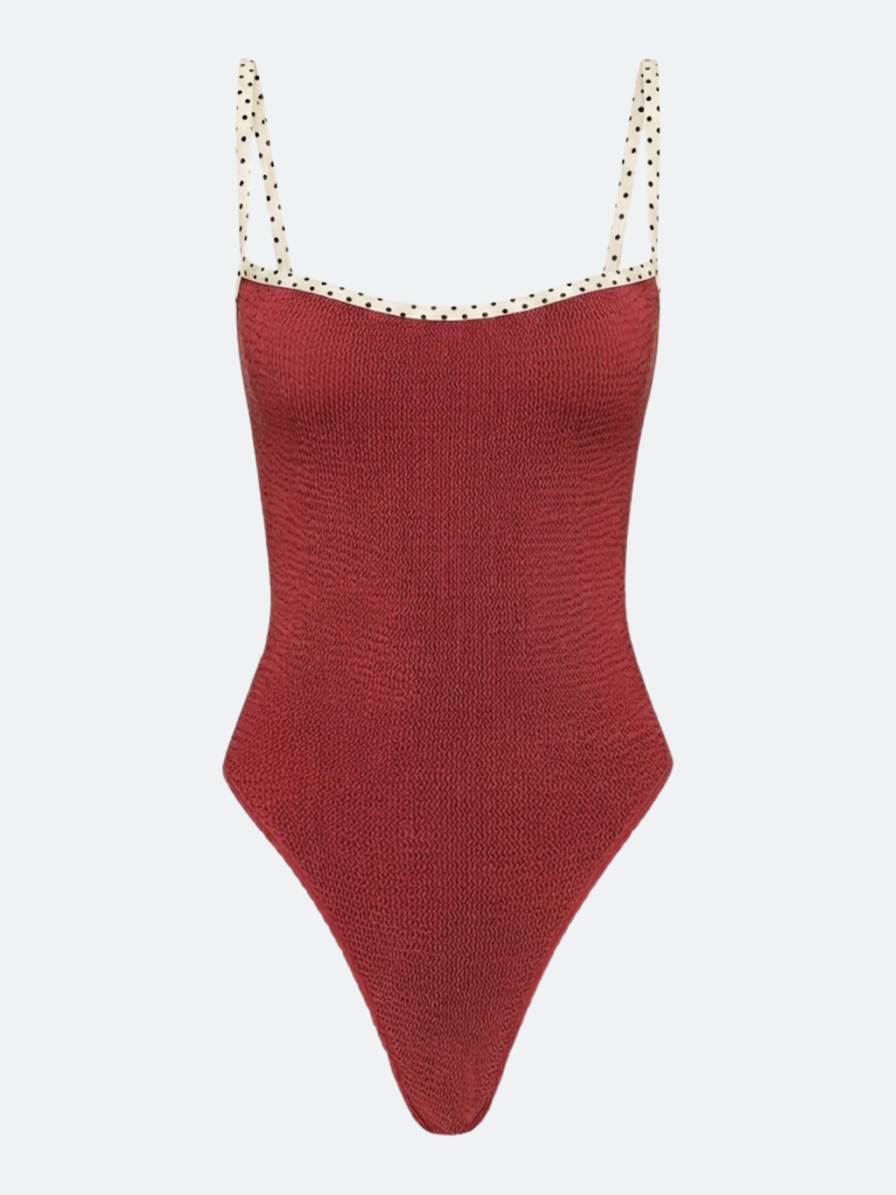 Elysiian One Size Thin Strap One Piece in Cherry Polka Dots – ELYSIIAN