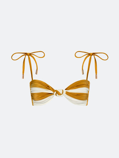 MONTAUK REVERSIBLE BIKINI TOP - MARIGOLD