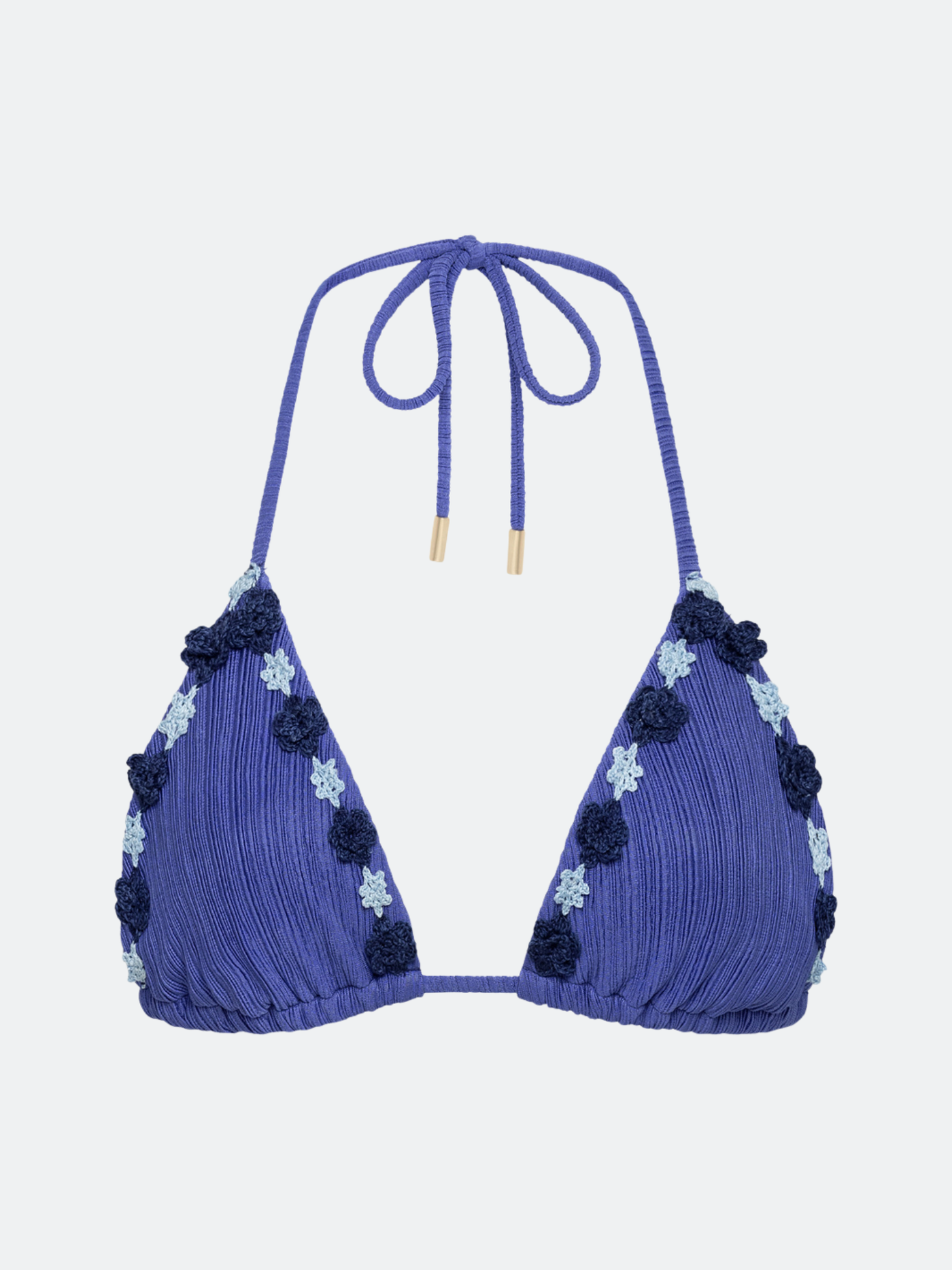 LA JOLLA BIKINI TOP - BLUE SHELLS