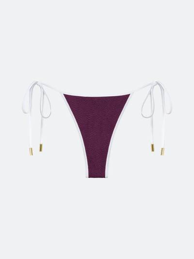 BALBOA TRIANGLE BIKINI BOTTOM - PLUM