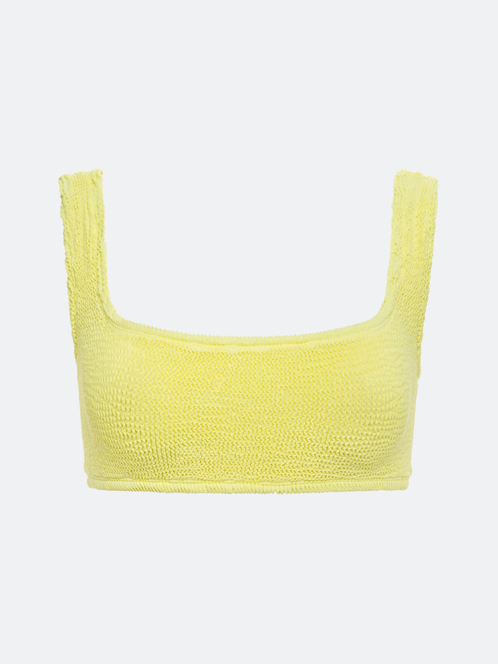 pastel yellow tube top