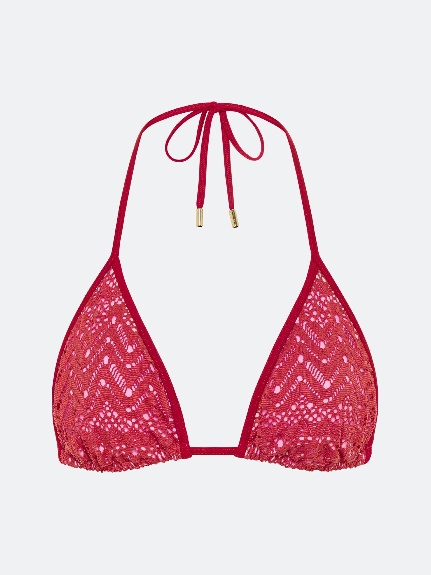 LA JOLLA BIKINI TOP - RED MESH