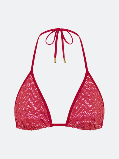 LA JOLLA BIKINI TOP - RED MESH