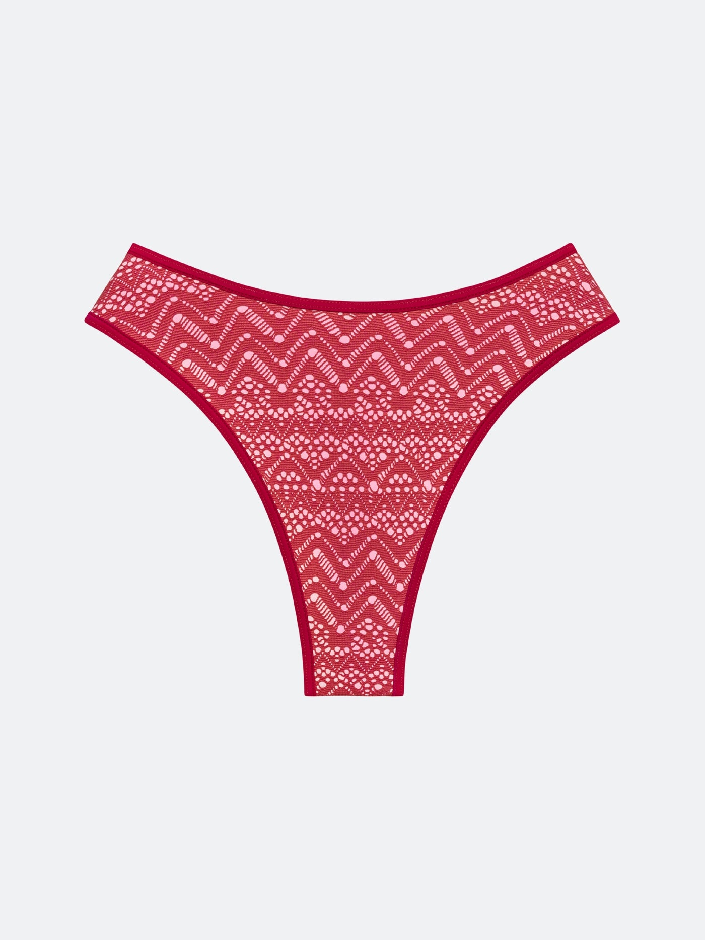 CARMEL BIKINI BOTTOM - RED MESH