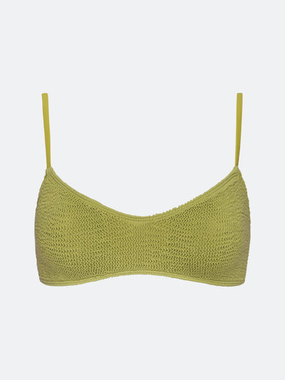 BALBOA LOW SCOOP BIKINI TOP - SAFFRON