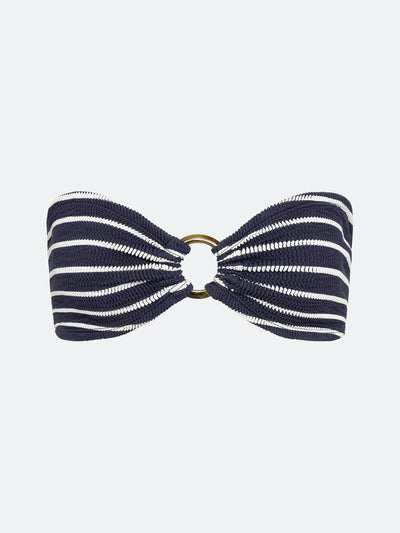 BALBOA O-RING BIKINI TOP - MIDNIGHT STRIPED
