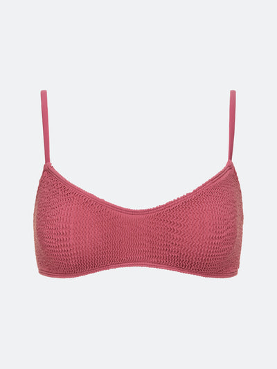 BALBOA LOW SCOOP BIKINI TOP - WINE