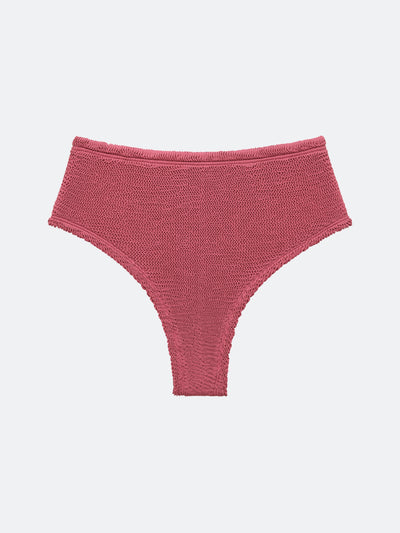 BALBOA HIGH WAISTED BIKINI BOTTOM - WINE