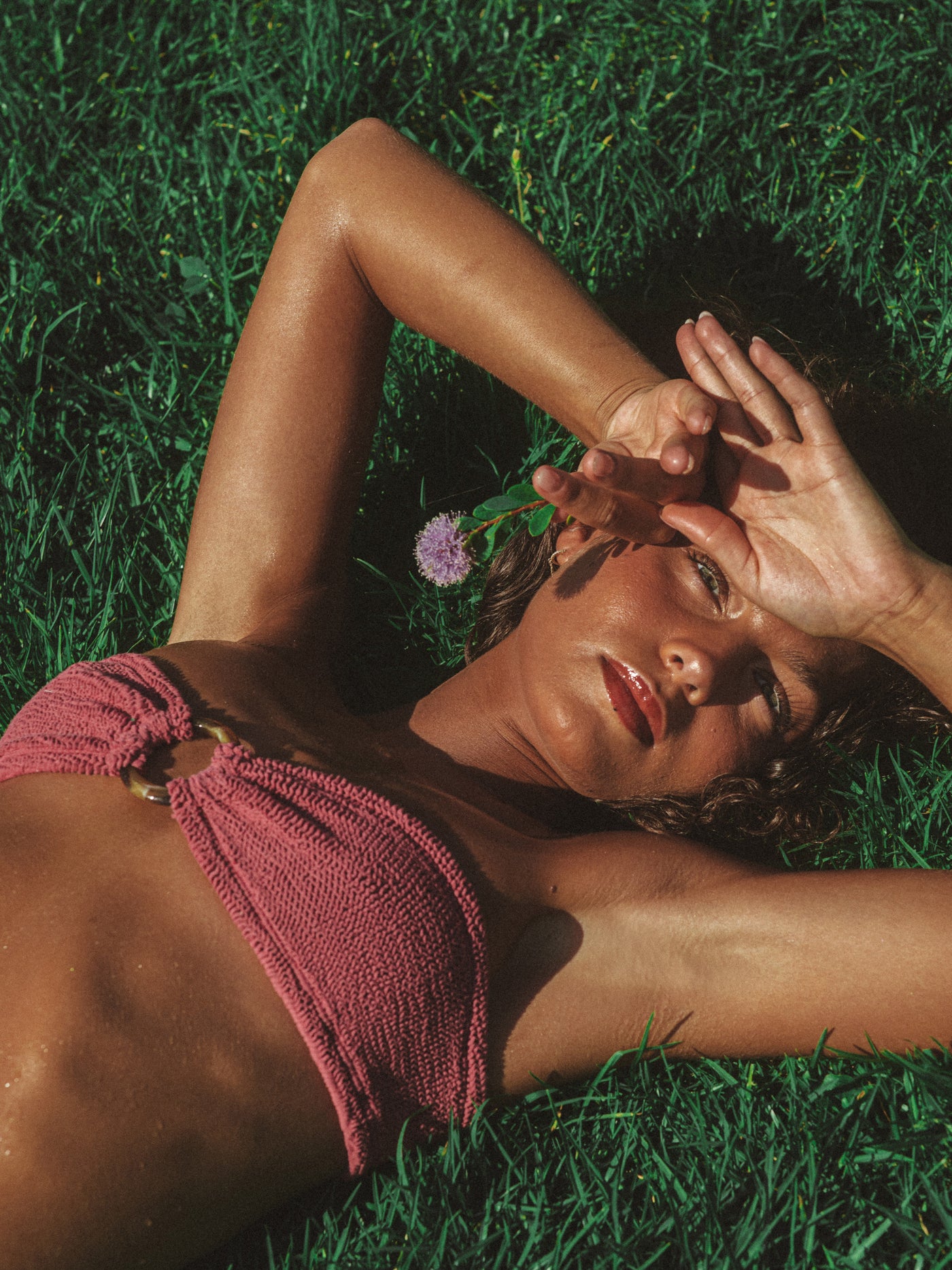 BALBOA O-RING BIKINI TOP - WINE