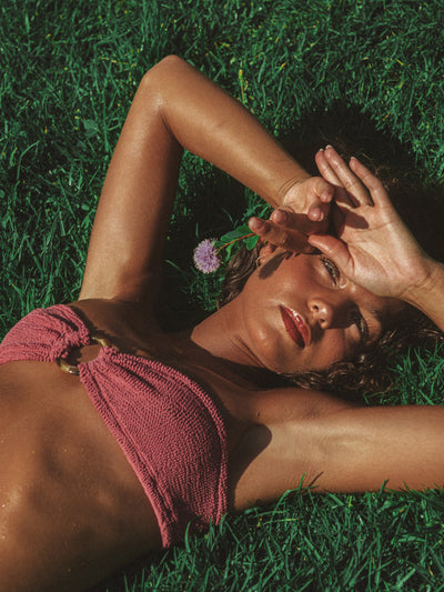 BALBOA O-RING BIKINI TOP - WINE